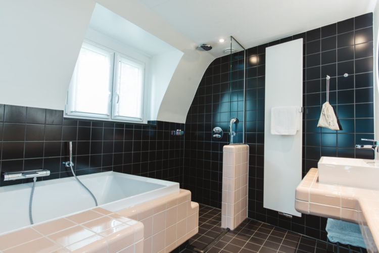 Stylish boutique hotel room in Maastricht with bold interior design